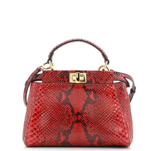FENDI Peekaboo Bag Python Mini
