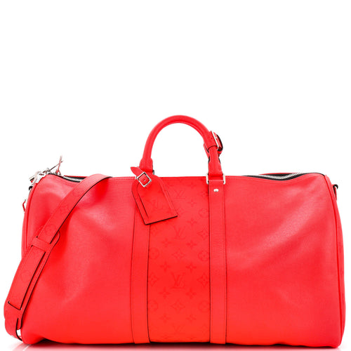 Keepall Bandouliere Bag Monogram Taigarama 50