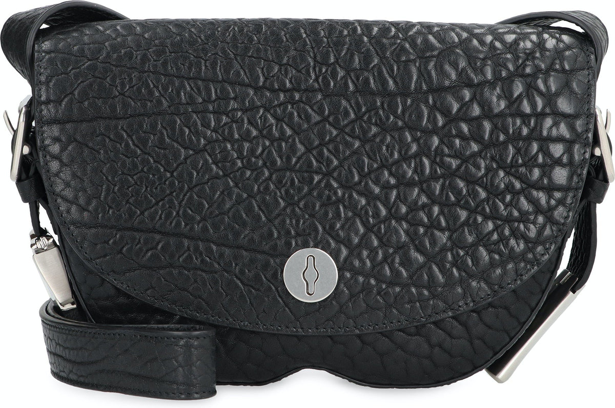 Burberry Women's Chess Leather Crossbody Bag in Black | 8075511150162 Color A1189