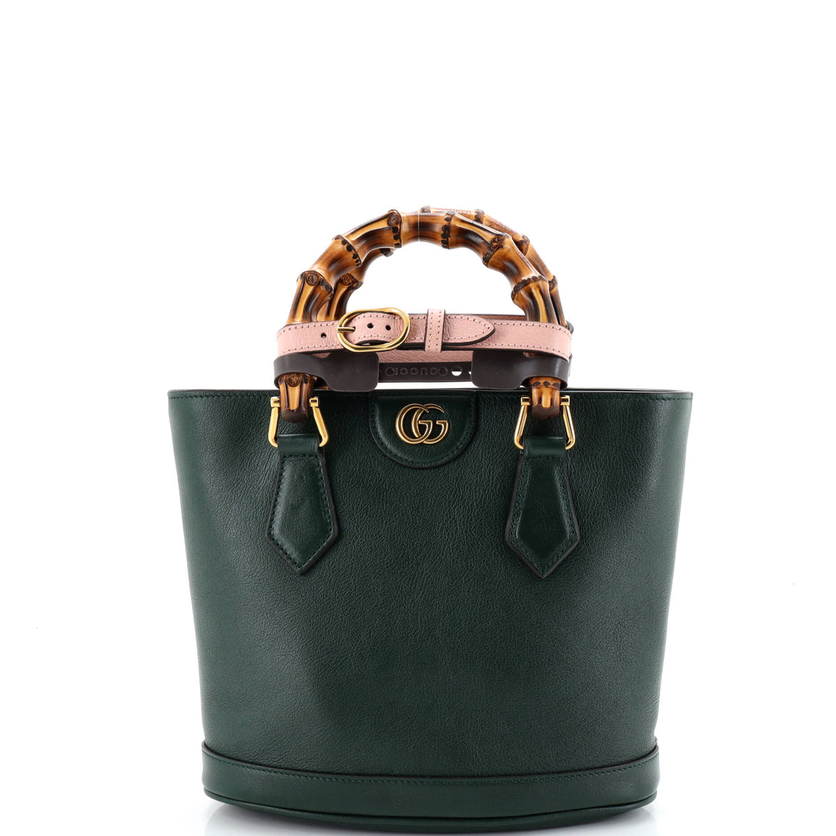 Gucci GUCCI Diana Convertible Bucket Bag Leather Small