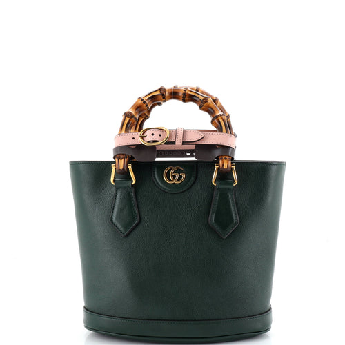 GUCCI Diana Convertible Bucket Bag Leather Small