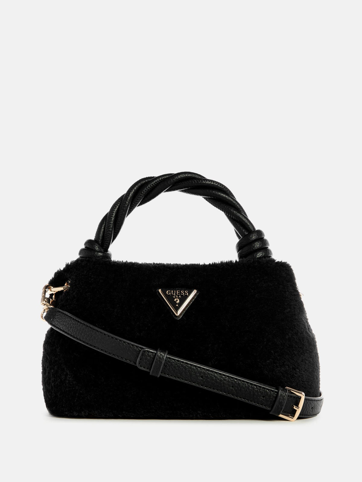 Guess Shaida Faux-fur Top-handle Crossbody
