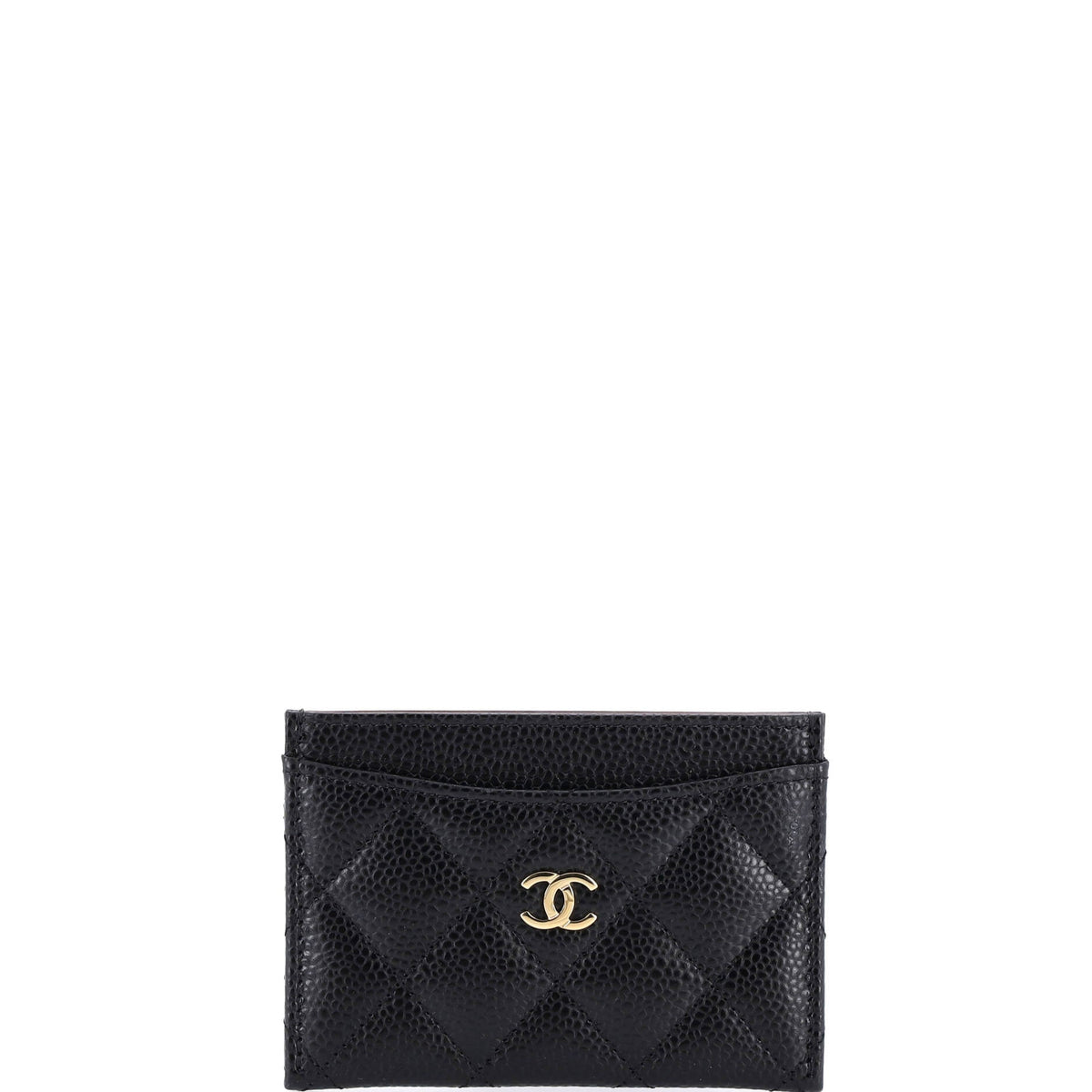 Chanel CHANEL Classic Card Holder Quilted Caviar