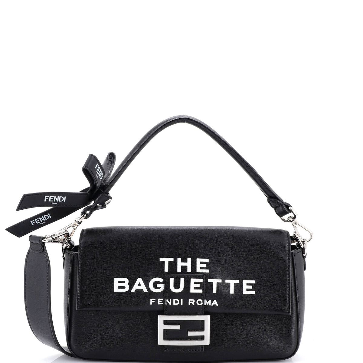 Fendi FENDI x Marc Jacobs Bow Baguette NM Bag Printed Leather Medium