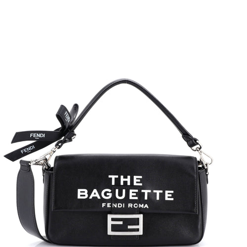 FENDI x Marc Jacobs Bow Baguette NM Bag Printed Leather Medium