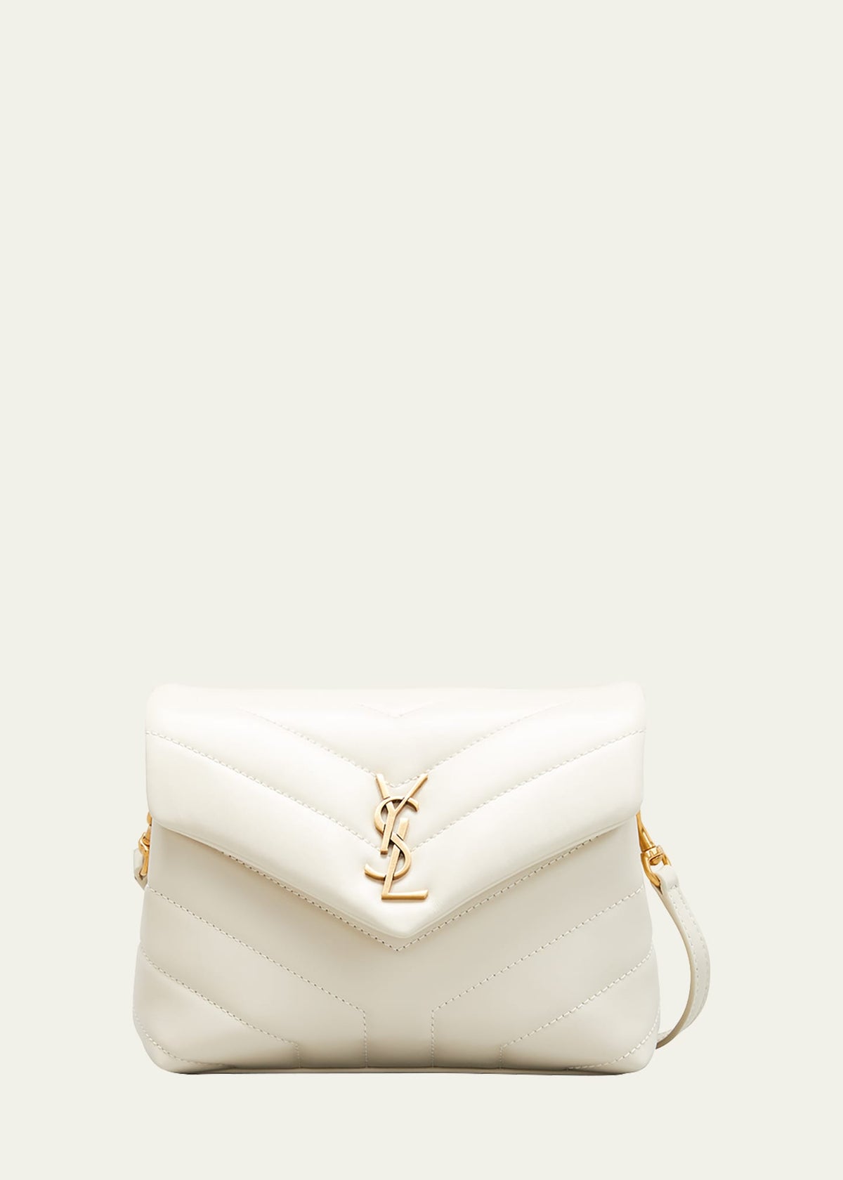 Saint Laurent Loulou Toy YSL Crossbody Bag in Quilted Leather