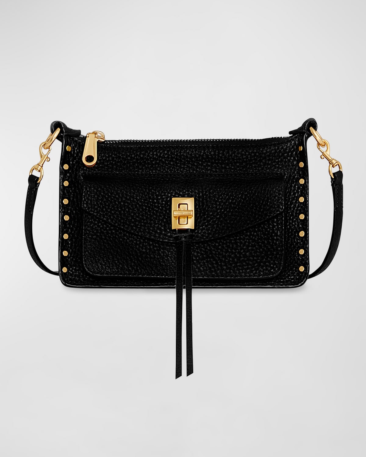 Rebecca Minkoff Darren Mini Zip Leather Crossbody Bag