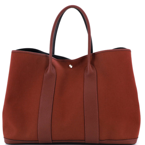 Garden Party Voyage Tote Toile and Leather 49