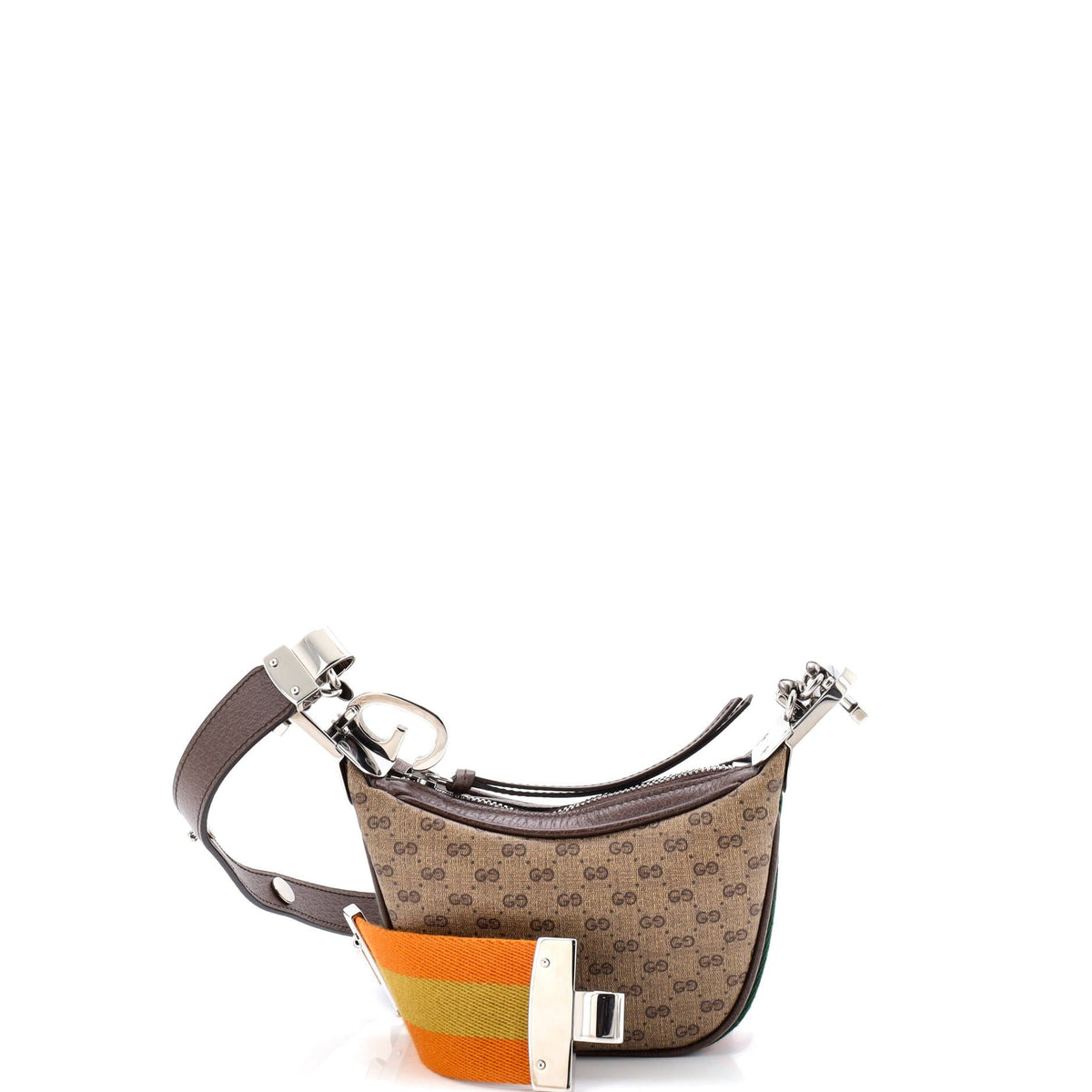 Gucci GUCCI Attache Shoulder Bag Micro GG Coated Canvas Mini