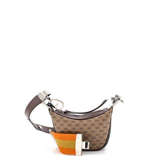 GUCCI Attache Shoulder Bag Micro GG Coated Canvas Mini