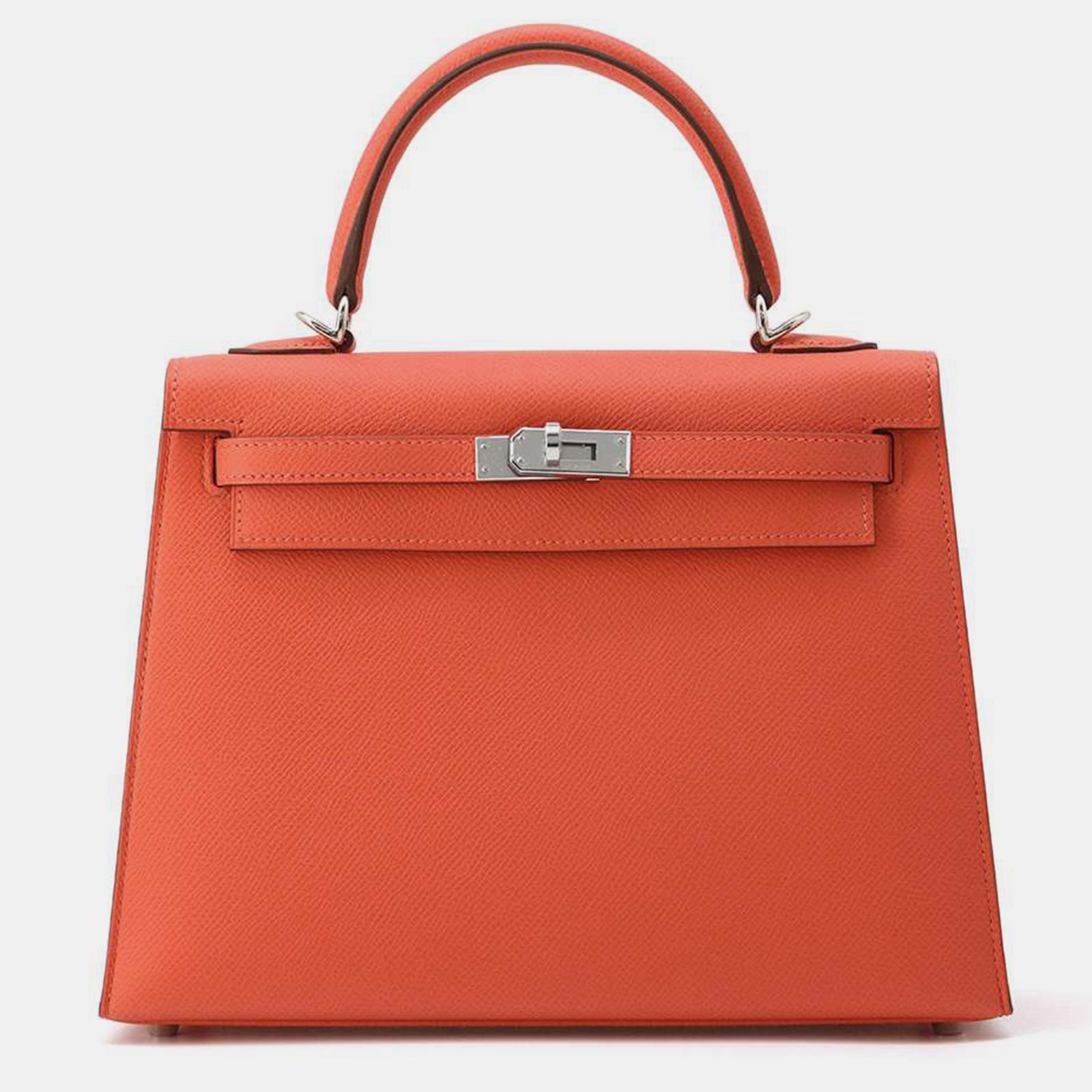 Herm?s Orange Field Epsom Kelly Sellier Tasche Größe 25