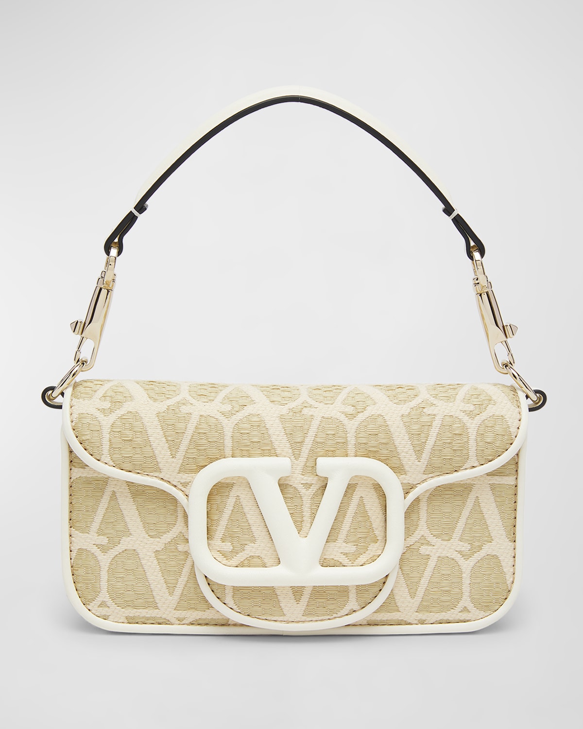 Valentino Loco Small Iconographe Canvas Shoulder Bag