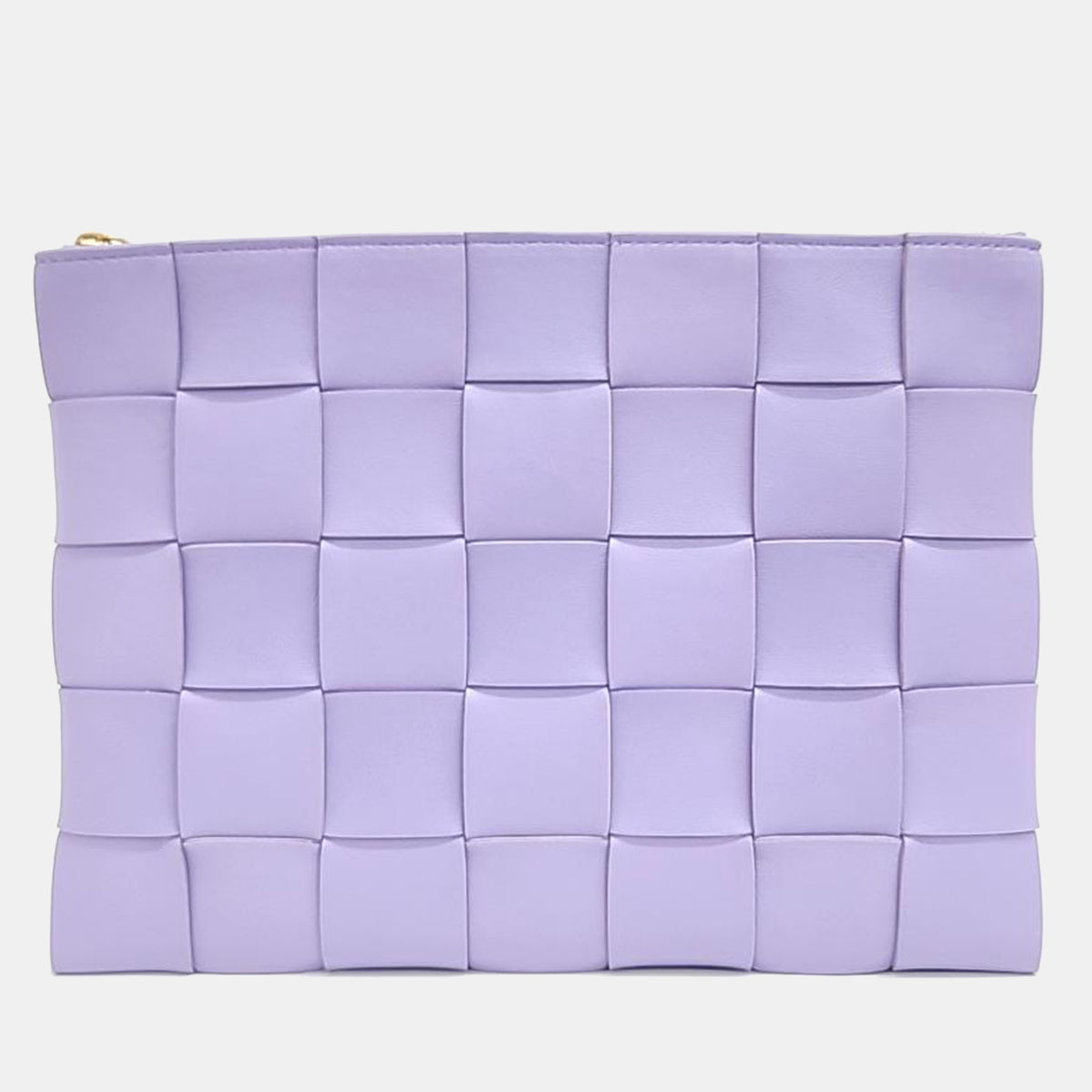 Bottega Veneta Purple Leather Clutch