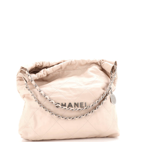 CHANEL 22 Chain Hobo Quilted Calfskin Medium