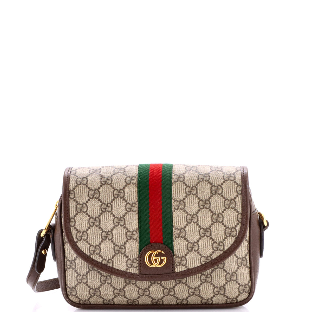 Gucci GUCCI Ophidia Flap Shoulder Bag GG Coated Canvas Small