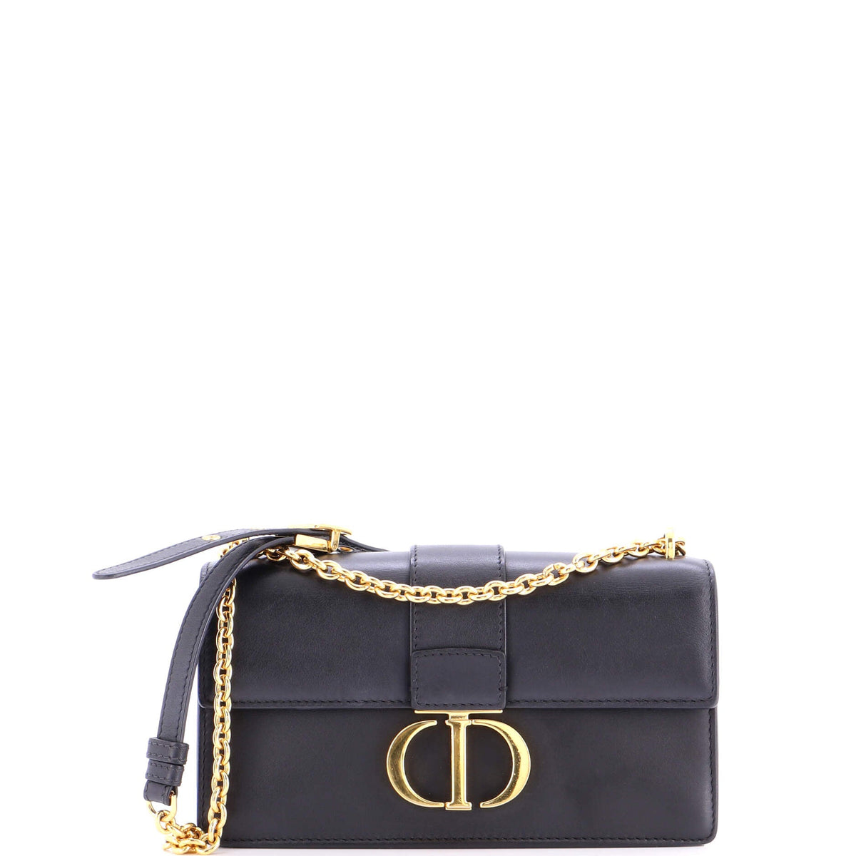 Christian Dior 30 Montaigne Chain Flap Bag Leather East West