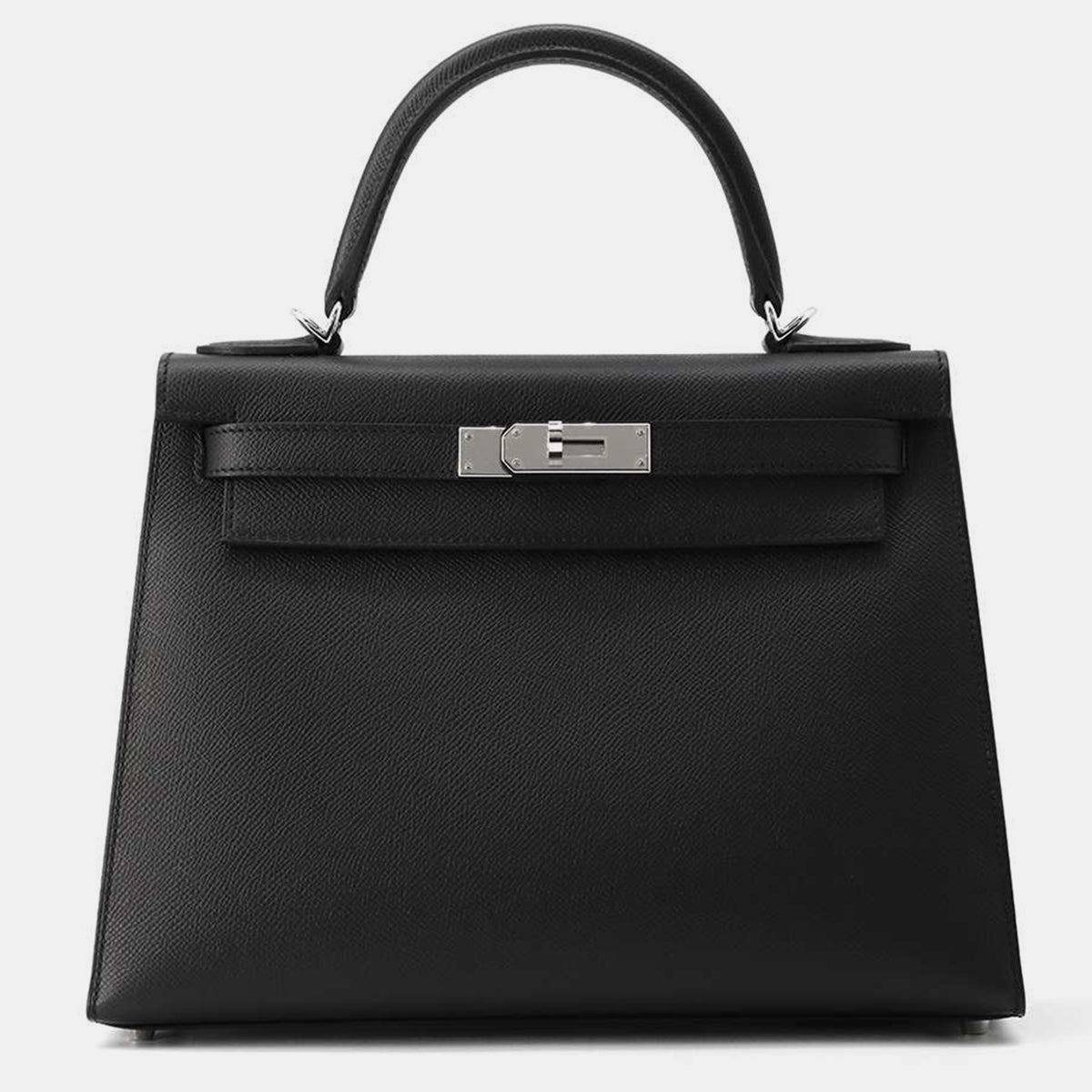 Hermès Black Epsom Kelly Sellier Bag Size 28