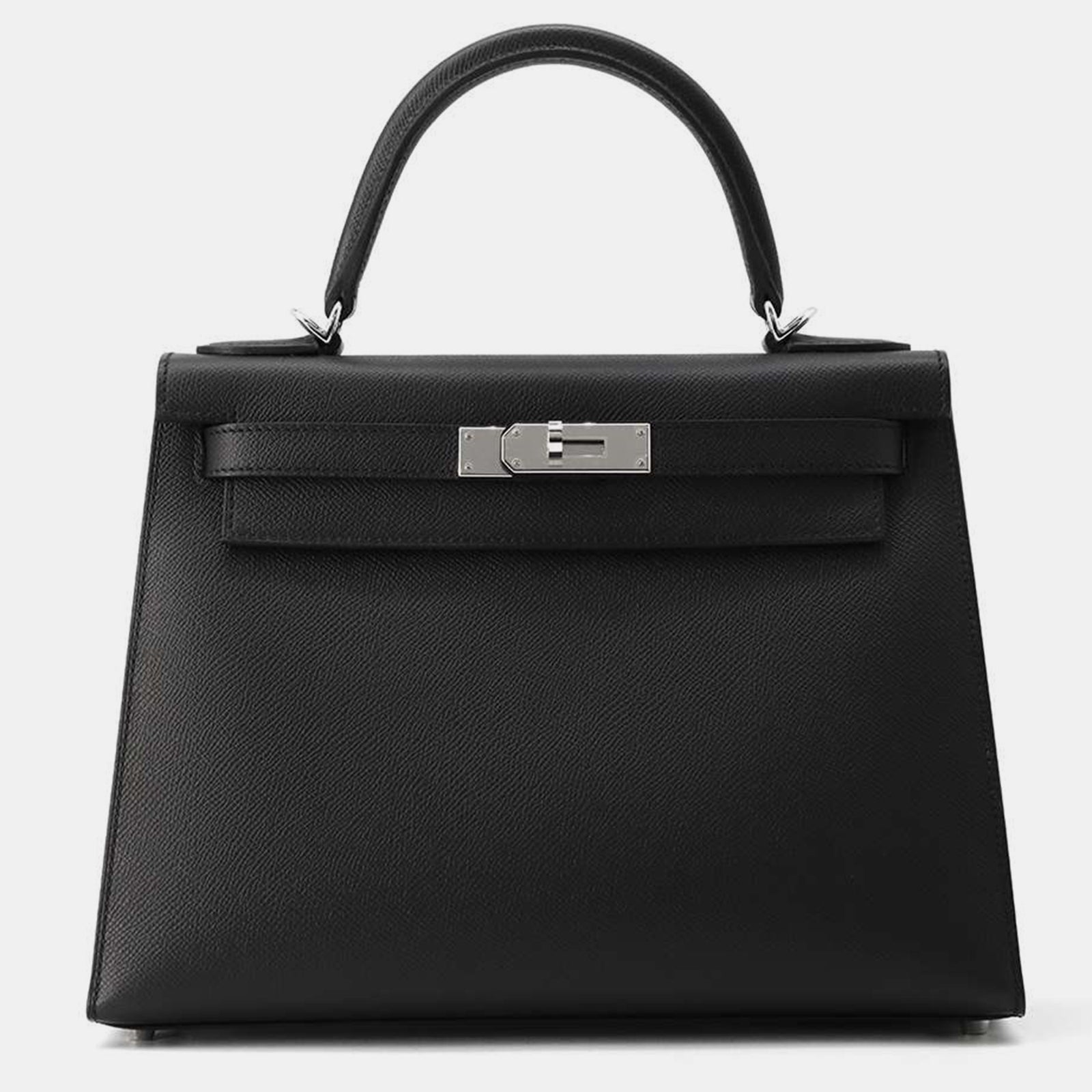 Herm?s Schwarze Epsom Kelly Sellier Tasche Größe 28