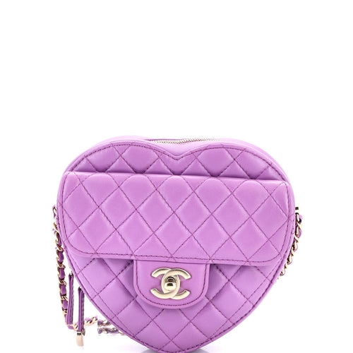 CHANEL CC in Love Heart Bag Quilted Lambskin