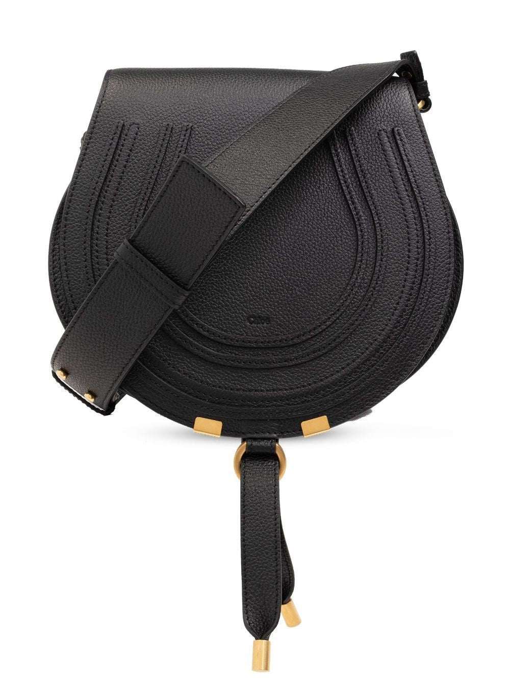 Chloé Women's Marcie Saddle Bag in Black | CHC24AS679I31