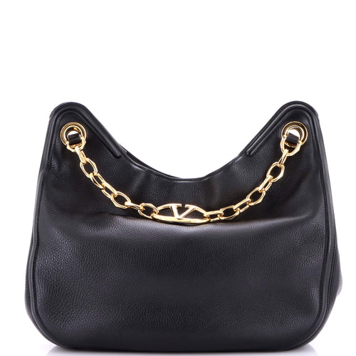 VALENTINO GARAVANI VLogo Moon Tote Leather Medium
