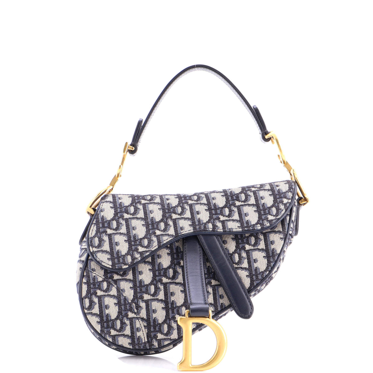 Christian Dior Saddle Handbag Oblique Canvas Mini