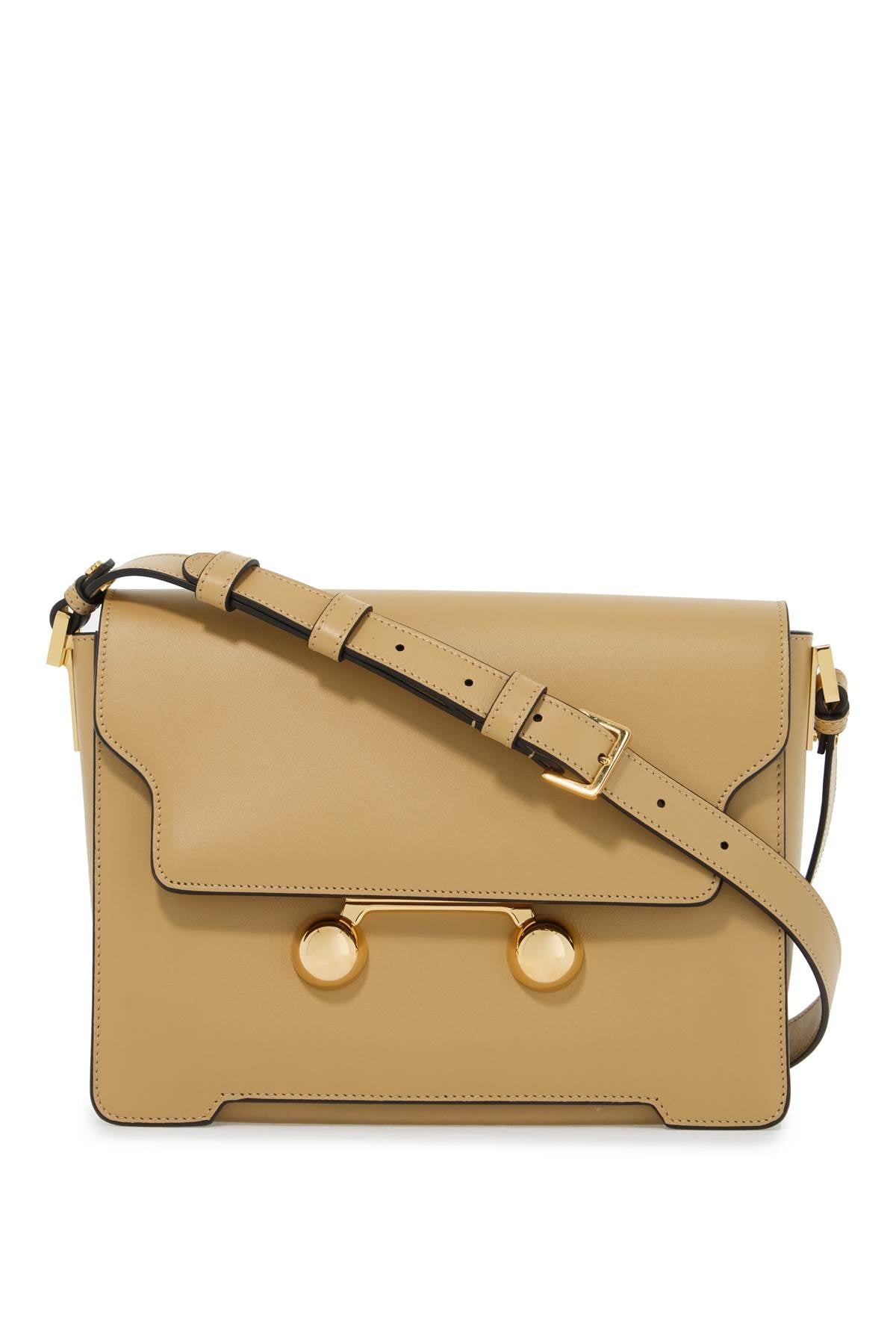 Marni Women's Medium Trunkaroo Shoulder Bag in Beige | SBMP0195U0P6948