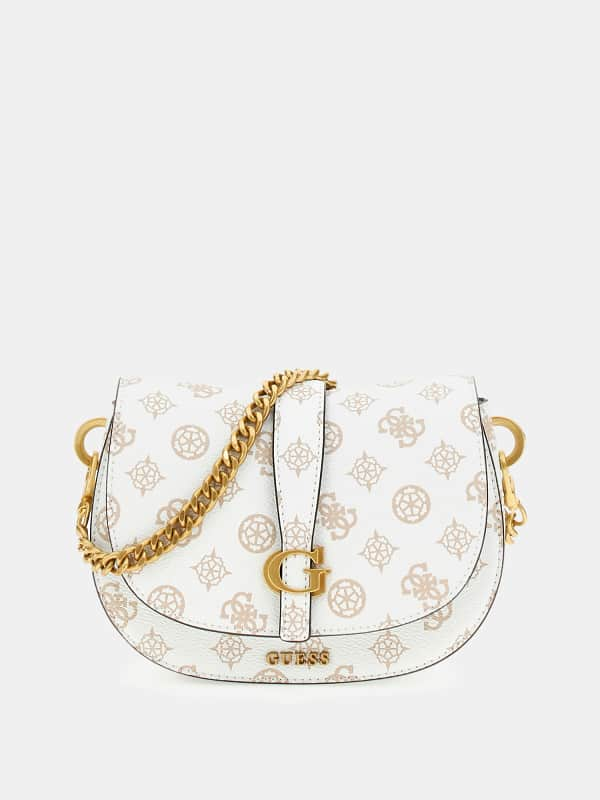 Guess Mini sac à bandoulière Kuba 4G avec logo Peony