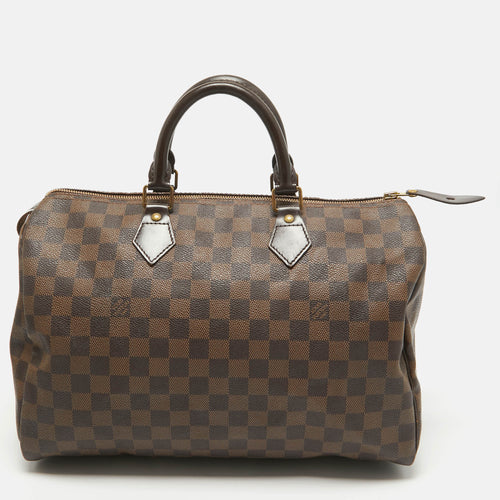 Damier Ebene Canvas Speedy 35 Bag