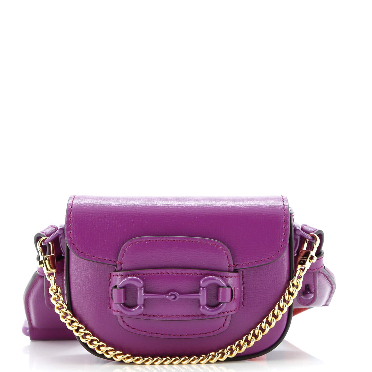 Gucci GUCCI Horsebit 1955 Shoulder Bag Leather Super Mini
