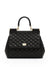 Women's Sicily Media Leather Handbag in Black | BB6003AV967 Color 80999