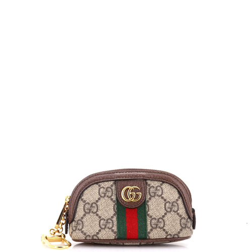 GUCCI Ophidia Key Pouch GG Coated Canvas