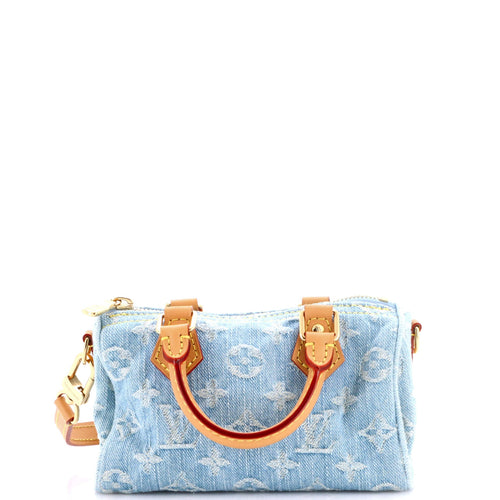 Speedy Bandouliere NM Bag Monogram Denim Sky Nano