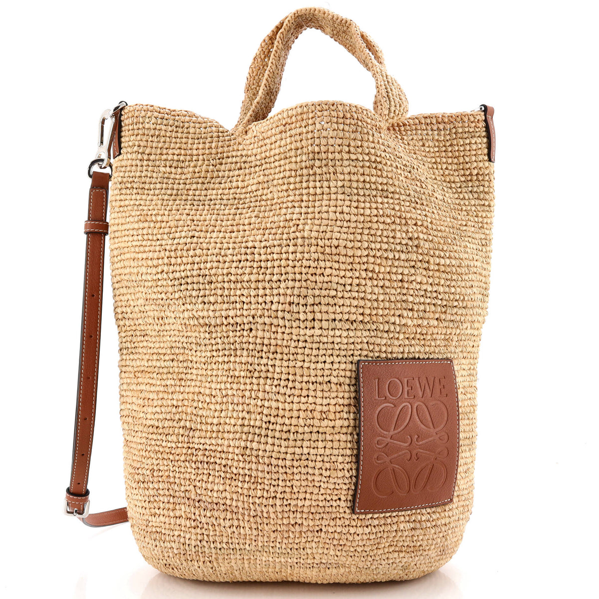 Loewe LOEWE Slit Tote Straw Small