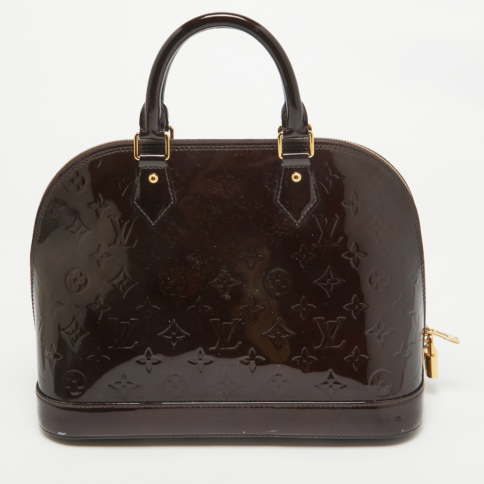 Louis Vuitton Sac Alma PM Vernis Monogramme Amarante