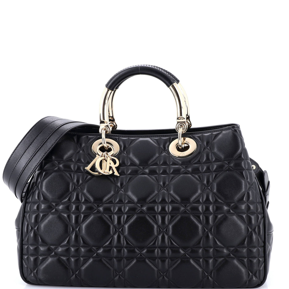 Christian Dior Lady 95.22 Bag Cannage Embossed Leather Large