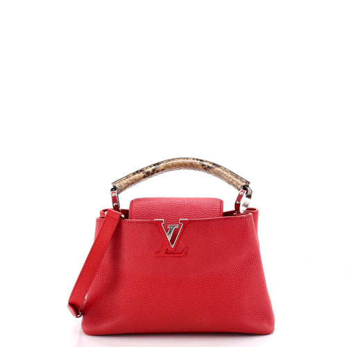 Capucines Bag Leather with Snakeskin BB