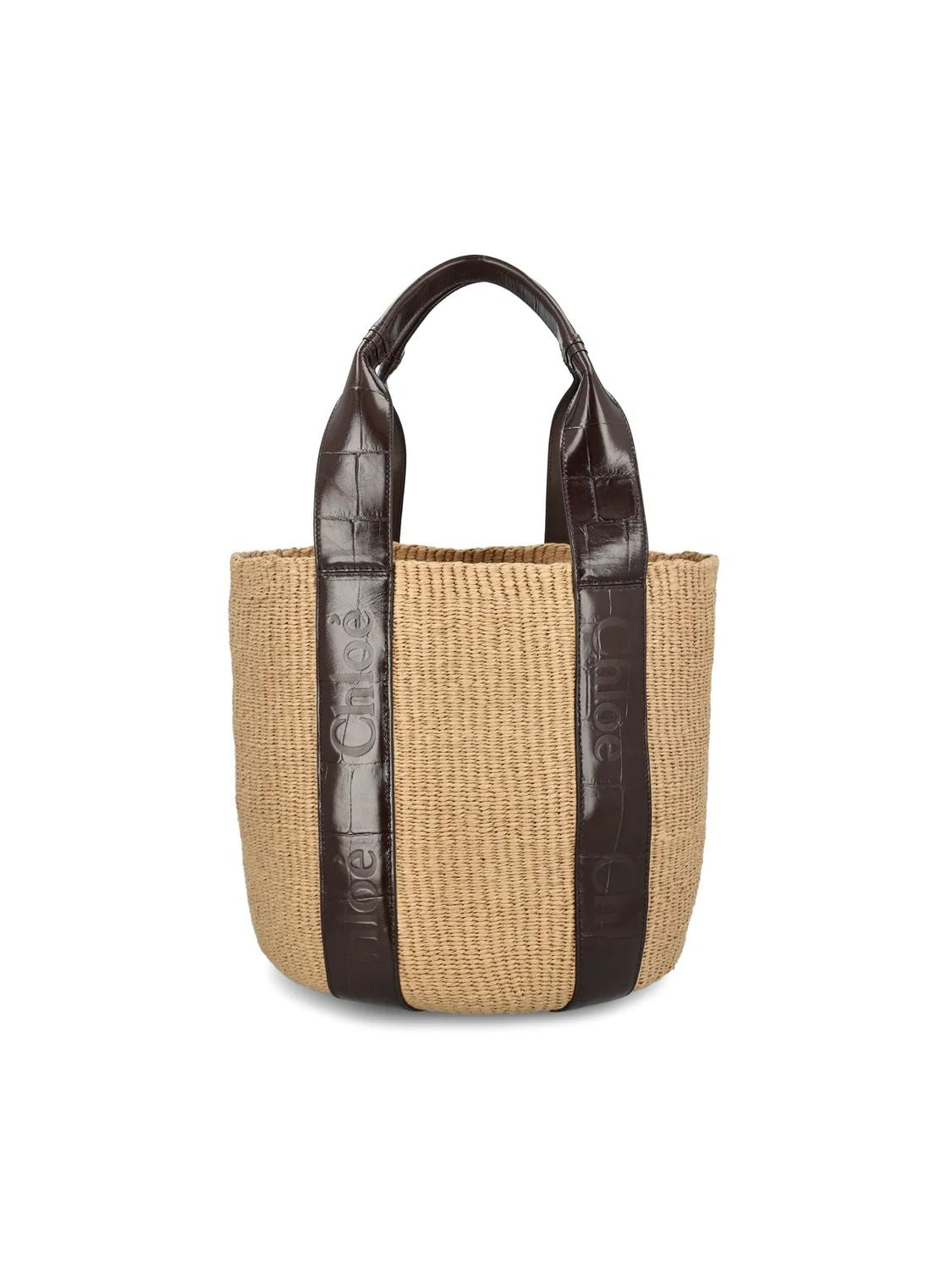 Chloé Women's Large Woody Basket in Kohlbrown | CHC24WS380O43