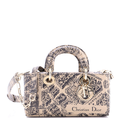 Lady D-Joy Bag Printed Leather Small