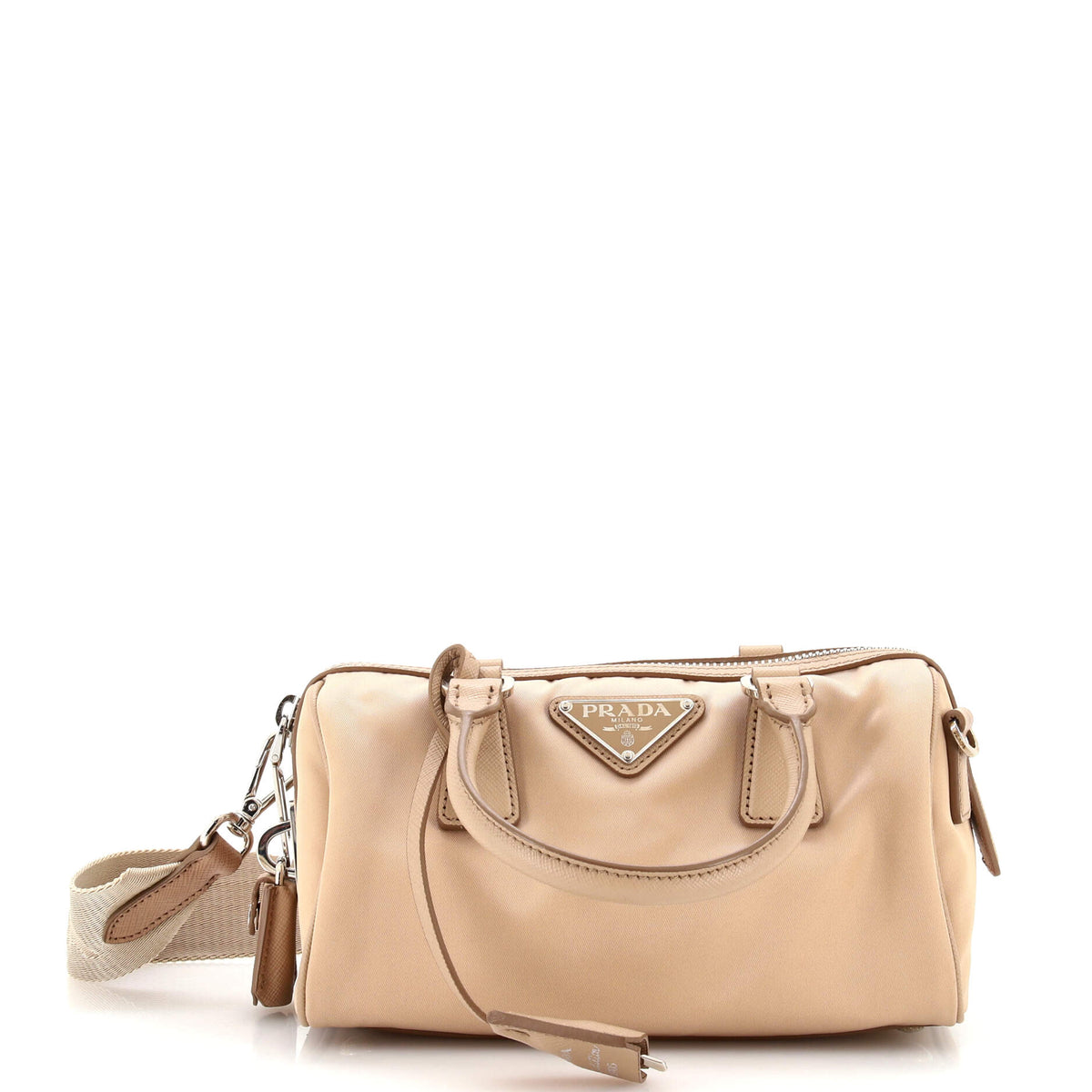 Prada PRADA Re-Edition 2005 Top Handle Boston Bag Tessuto with Saffiano Leather Mini