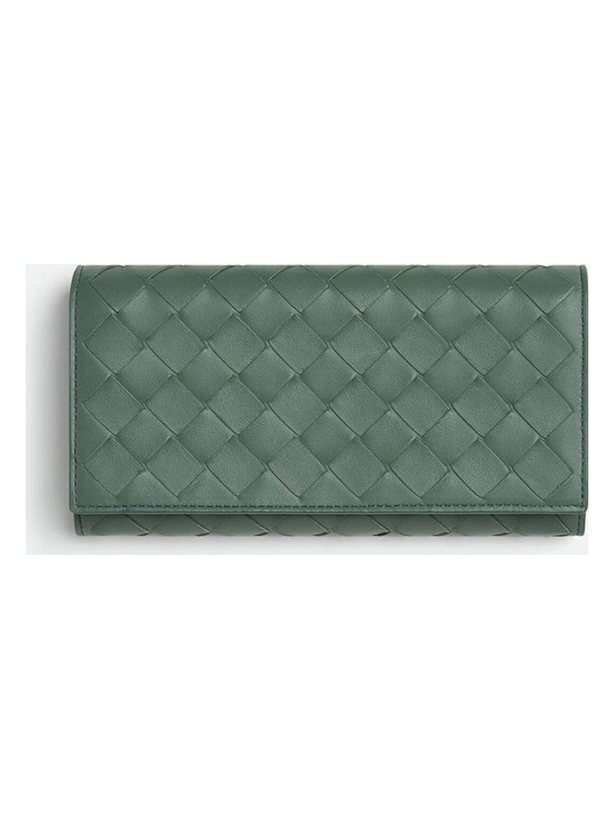Bottega Veneta Women's Intrecciato Wallet in Green | Size UNICA | 742936VCPP3