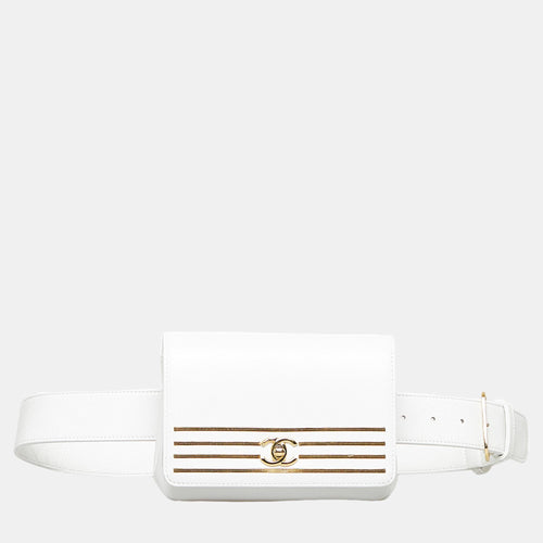 White Captain Gold Belt Bag