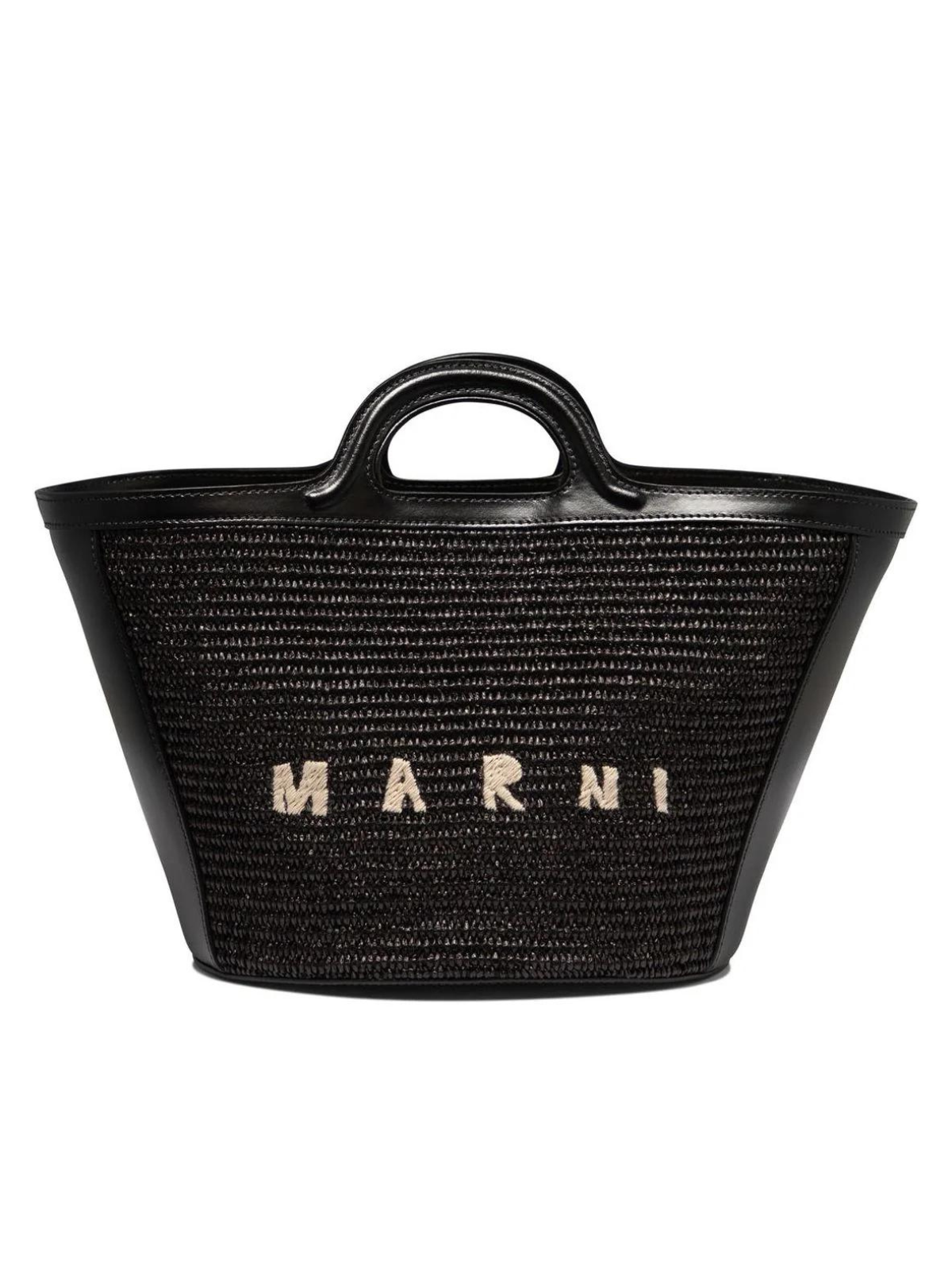 Marni Women's Tropicalia Small Tote Bag in Black | BMMP0068Q0P386000N99