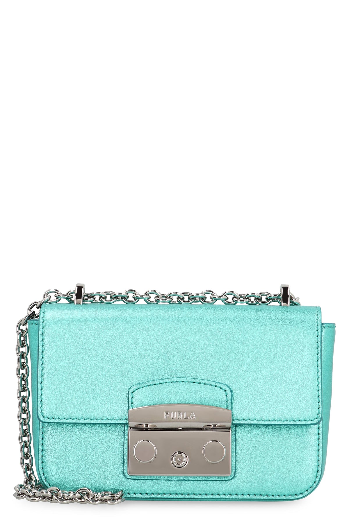 Furla Women's Metropolis Leather Mini Crossbody Bag in Green | WB00828BX2658 Color 2674S