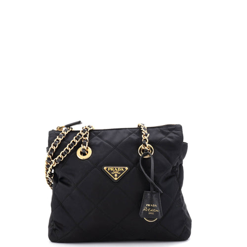 PRADA Re-Edition 1995 Chain Tote Quilted Re-Nylon Small
