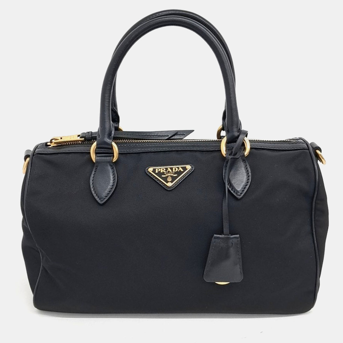 Prada fabric tote and shoulder bag