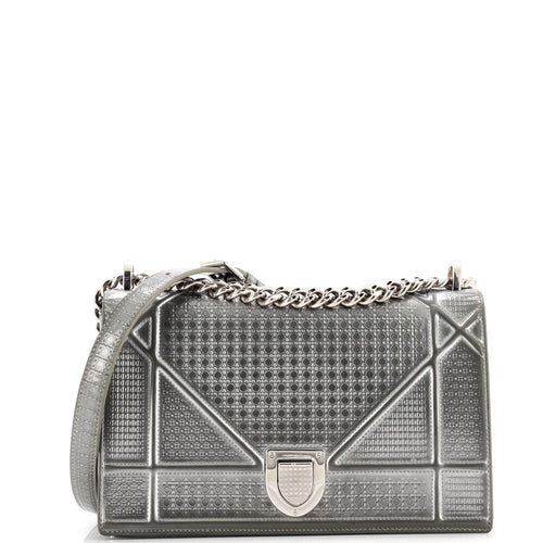Diorama Flap Bag Cannage Embossed Calfskin Medium