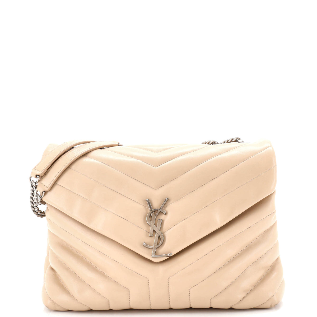 Saint Laurent Loulou Shoulder Bag Matelasse Chevron Leather Medium