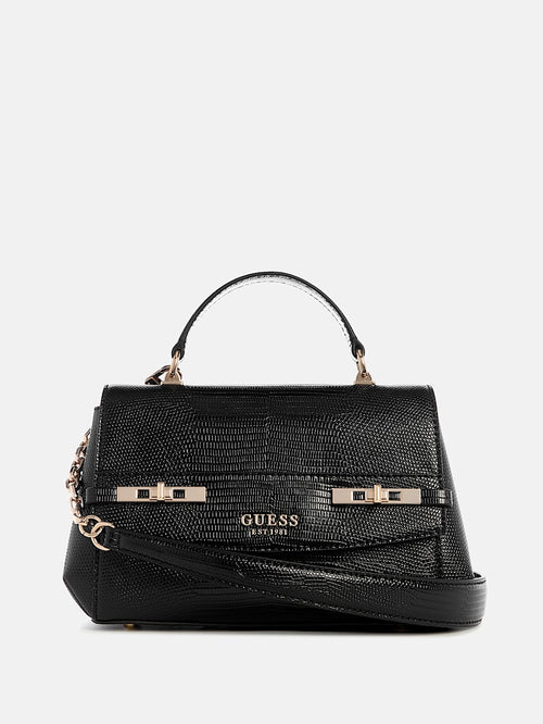 Melinda Lizard Top-Handle Bag