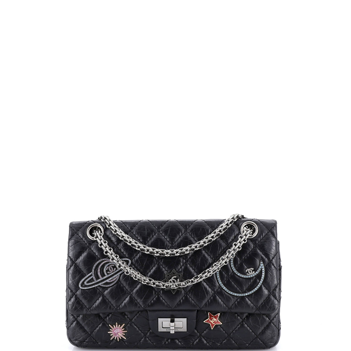Chanel CHANEL Space Charms Reissue 2.55 Flap Bag Quilted Aged Calfskin 225